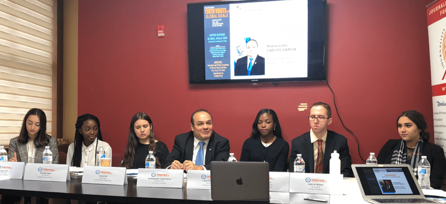 Youth Voices on Global Goals panel aimed to introduce the United Nations Sustainable Development Goals