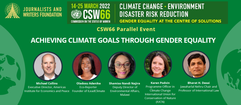 CSW66 - Achieving Climate Goals through Gender Equality