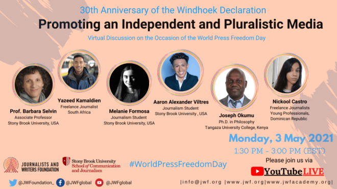 World Press Freedom Day 2021: Promoting an Independent and Pluralistic Media
