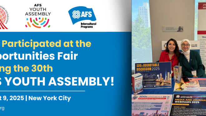 JWF AT THE 30TH AFS YOUTH ASSEMBLY