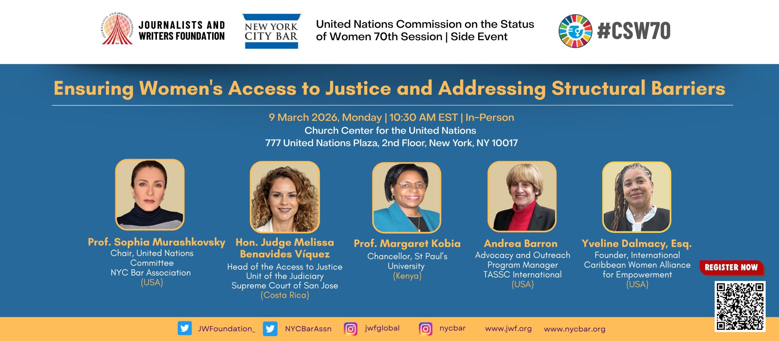 JWF Panel 1 - Ensuring Women's Access to Justice and Addressing Structural Barriers