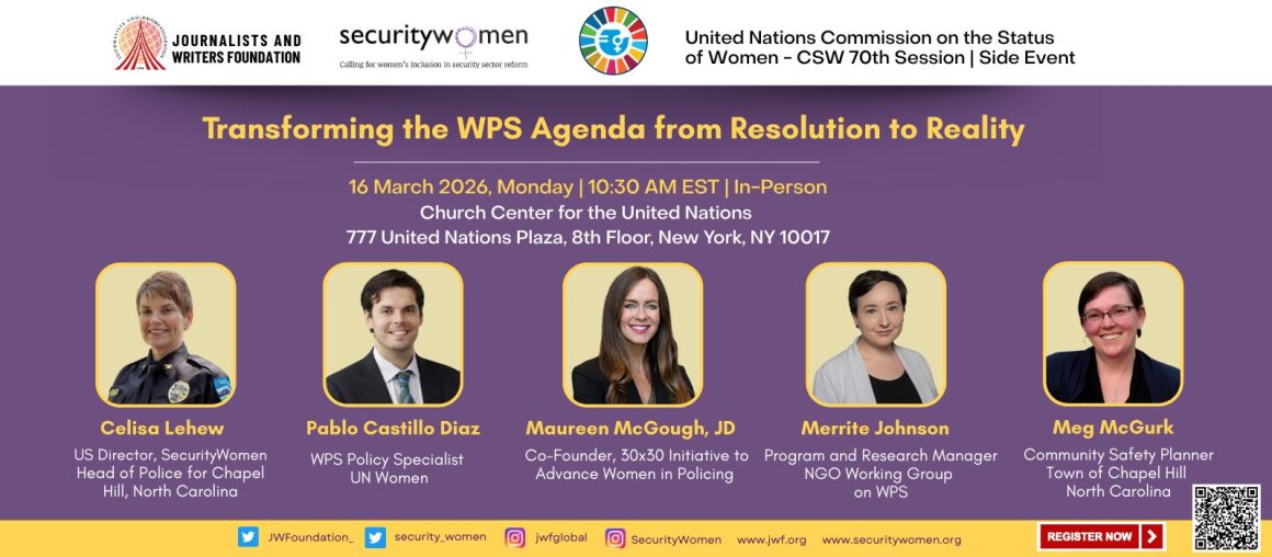TRANSFORMING THE WOMEN, PEACE AND SECURITY AGENDA FROM RESOLUTION TO REALITY